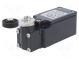Limit switch  lever R 35mm, plastic roller Ø18mm  NC x2  10A