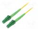Světlovodný patch cord  OS2  LC/APC,z obou stran  0,5m  LSZH
