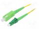 Světlovodný patch cord  OS2  LC/APC,SC/APC  10m  LSZH  žlutá