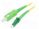 Světlovodný patch cord  OS2  LC/APC,SC/APC  15m  LSZH  žlutá
