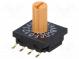 Kódový přepínač  HEX/BCD  pol  16  SMT  Rkont max  100mΩ  10x10x4mm
