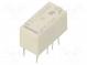 Relay  electromagnetic  DPDT  Ucoil  24VDC  2A  0.3A/125VAC  THT