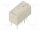 Relay  electromagnetic  DPDT  Ucoil  3VDC  2A  0.3A/125VAC  THT