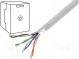 Vodič  F/UTP  5e  lanko  Cu  4x2x26AWG  PVC  šedá  100m  Økab  5,6mm
