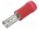 Faston  plochý  2,8mm  0,8mm  zásuvka  0,5÷1,5mm2  krimpovací