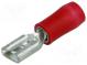 Faston  plochý  4,8mm  0,5mm  zásuvka  0,5÷1,5mm2  krimpovací