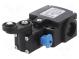 Limit switch  lever R 40mm, plastic roller Ø18mm,with reset