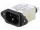 Konektor  napájecí AC  zásuvka  vidlice  6A  250VAC  IEC 60320