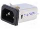 Konektor  napájecí AC  zásuvka  vidlice  6A  250VAC  IEC 60320
