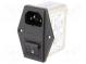Konektor  napájecí AC  zásuvka  vidlice  4A  250VAC  IEC 60320