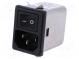 Konektor  napájecí AC  zásuvka  vidlice  6A  250VAC  IEC 60320