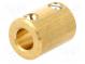 Adapter  mosaz  Pr.hříd  6mm  měděný  Hřídel  hladký