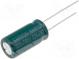 Kondenzátor  elektrolytický  low ESR  THT  220uF  63VDC  Ø10x20mm