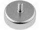 Magnet  konstantní  tvrdý ferit  H  14mm  350N  Ø  63mm