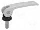 Páčka  upínací  Dél.závitu  25mm  Dél.páčky  63mm  Těleso  stříbrná