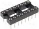 Patice  DIP  PIN 16  7,62mm  zlacený  polyester  UL94V-0  1A  THT