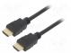 Cable  HDCP 2.2,HDMI 2.0  HDMI plug,both sides  PVC  5m  black
