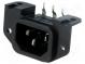 Konektor  napájecí AC  zásuvka  vidlice  10A  250VAC  IEC 60320