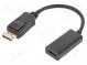 Adaptér  DisplayPort 1.2  DisplayPort vidlice,HDMI zásuvka