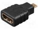 Adaptér  HDMI zásuvka,micro HDMI zástrčka  černá