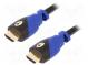 Cable  HDCP 2.2,HDMI 2.0  HDMI plug,both sides  PVC  5m