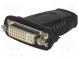 Adaptér  DVI-D (24+1) zásuvka,HDMI zásuvka  černá