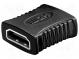 Adaptér  HDMI zásuvka,z obou stran  černá