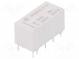 Relay  electromagnetic  DPDT  Ucoil  12VDC  3A  1A/125VAC  3A/30VDC
