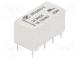 Relay  electromagnetic  DPDT  Ucoil  12VDC  3A  1A/125VAC  3A/30VDC