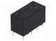 Relay  electromagnetic  DPDT  Ucoil  24VDC  2A  1A/125VAC  2A/30VDC
