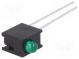 LED  zakrytovaný  zelená  3mm  Poč.diod 1  10mA  60°  1,5÷2,7V  1mcd