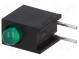 LED  zakrytovaný  zelená  3mm  Poč.diod 1  10mA  60°  1,5÷2,7V  1mcd