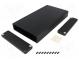 Kryt  s panelem  1455  X 125mm  Y 220mm  Z 30mm  hliník  černá
