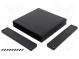 Kryt  s panelem  1455  X 165mm  Y 160mm  Z 30mm  hliník  černá
