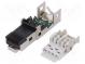 Zástrčka  RJ45  PIN  8  Kat  6a,Class EA  stíněný  zlacený  na kabel
