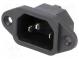 Konektor  napájecí AC  zásuvka  vidlice  10A  250VAC  IEC 60320
