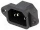 Konektor  napájecí AC  zásuvka  vidlice  10A  250VAC  IEC 60320