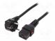 Kabel  CEE 7/7 (E/F) úhlová vidlice,IEC C19 zásuvka  PVC  2m