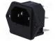 Konektor  napájecí AC  zásuvka  vidlice  10A  IEC 60320  5x20mm
