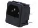 Konektor  napájecí AC  zásuvka  vidlice  10A  IEC 60320  5x20mm