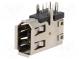 Zásuvka  IEEE1394  THT  PIN  6  úhlové 90°  boční