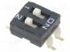 Přepínač  DIP-SWITCH  Počet sekcí  2  ON-OFF  0,025A/24VDC  pol  2