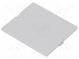 Front panel  without frame, with holder  grey