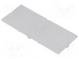Front panel  with frame, with holder  grey
