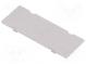 Front panel  without frame, with holder  1M Modulbox XTS  grey
