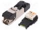 Zástrčka  RJ45  PIN  8  Kat  6a  stíněný  zlacený  5÷9mm  27AWG-22AWG