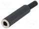 Zástrčka  Jack 6,3mm  zásuvka  stereo  s vývodkou  přímý  pájení