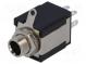 Zásuvka  Jack 6,3mm  stereo  přímý  do panelu  10mm