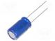 Kondenzátor  elektrolytický  THT  150uF  6,3VDC  Ø5x11mm  ±20%