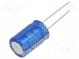Kondenzátor  elektrolytický  THT  2200uF  25VDC  Ø13x35mm  ±20%